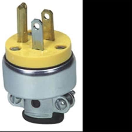 Eaton Wiring Devices Cooper Wiring - Eagle 2867-BOX Yellow 3 Wire Grounded Armored Plug 32664325809